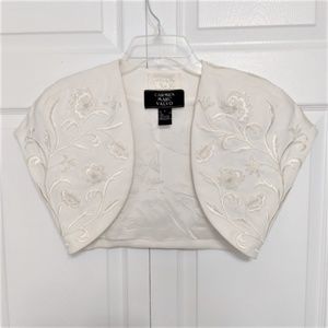 Carmen Marc Valvo Beaded Bolero Jacket